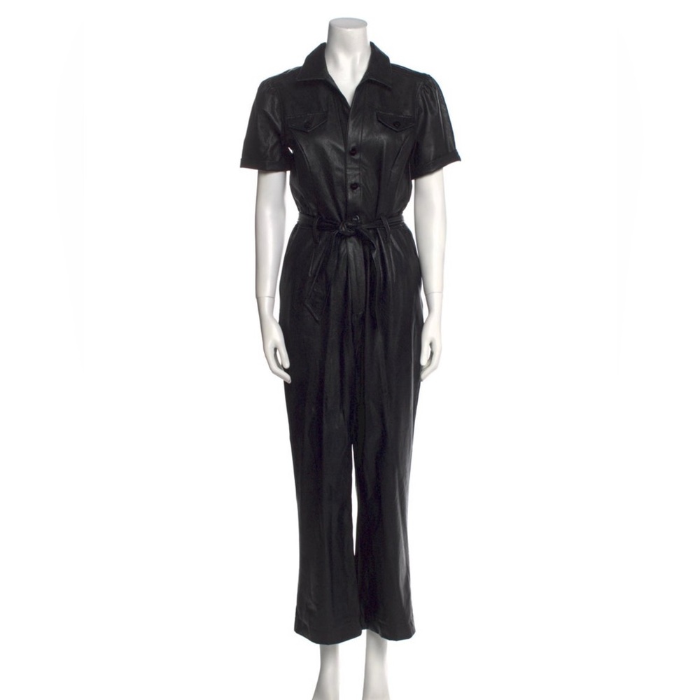 Paige Gamble Jumpsuit US 6 Faux Leather- great price✨